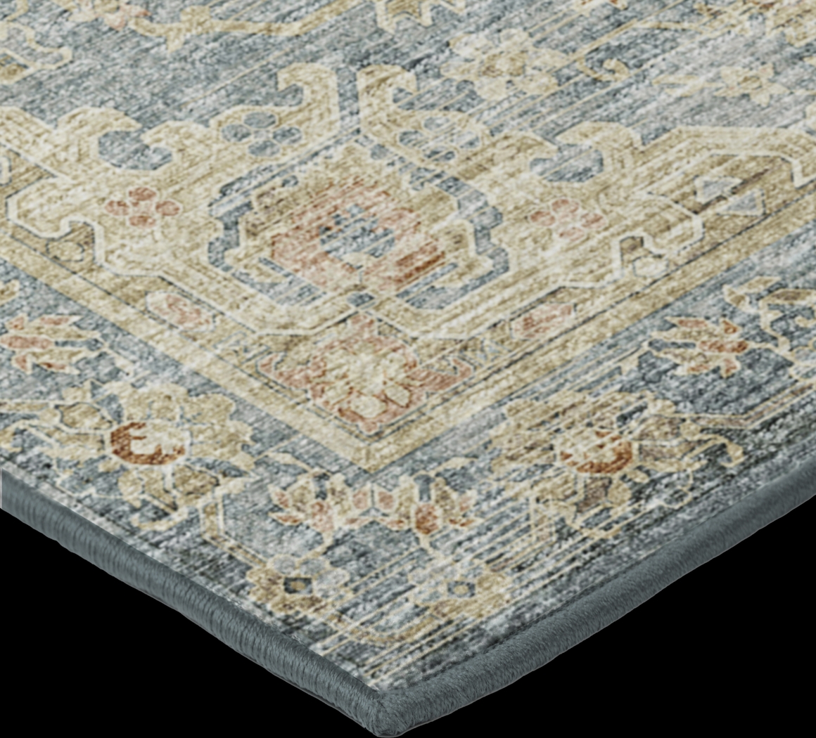 Ponpowa Teal 8' x 10' Rug - Thumbnail - Image 3