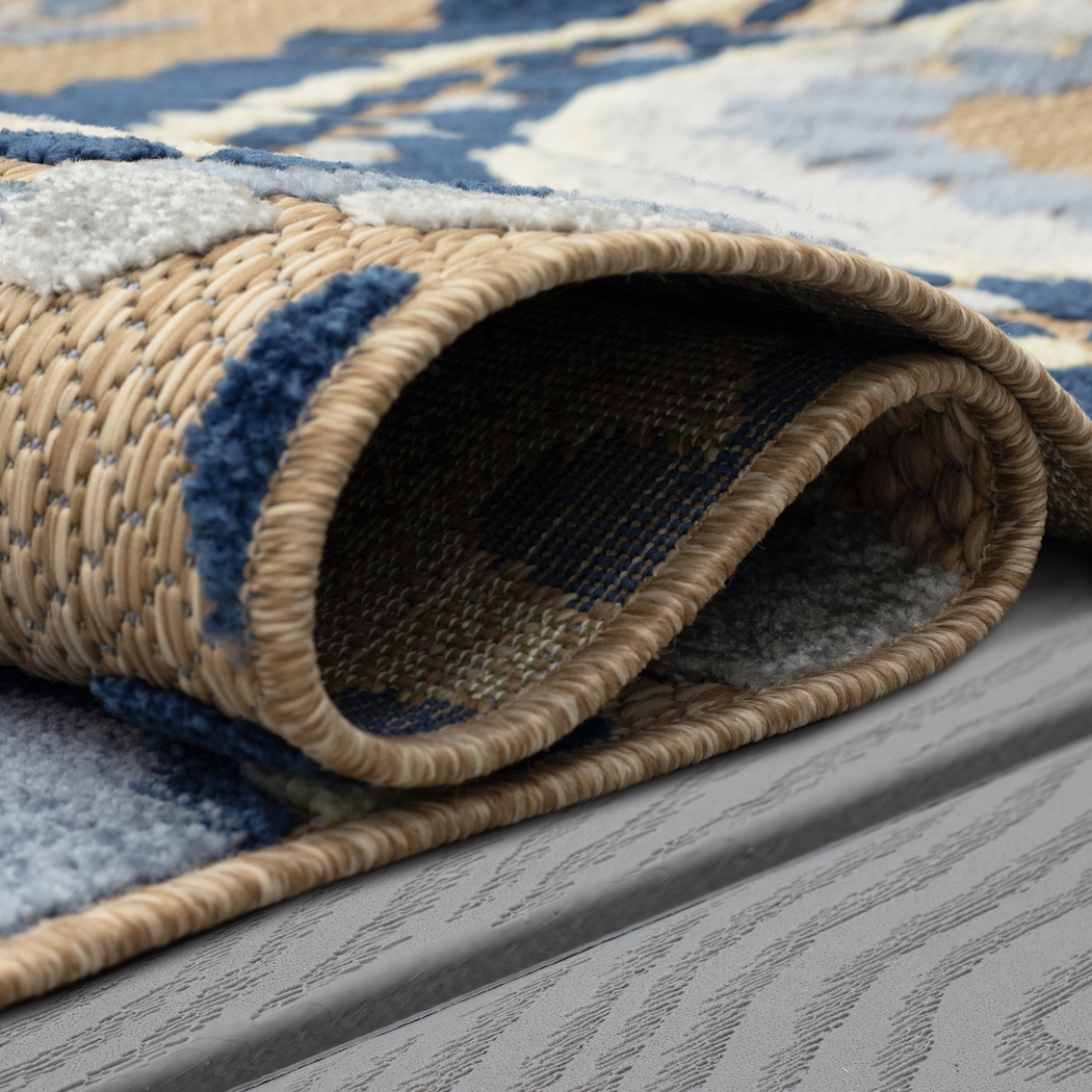 Ponsard Coast Blue 7'10 x 10' Indoor/Outdoor Rug - Thumbnail - Image 7