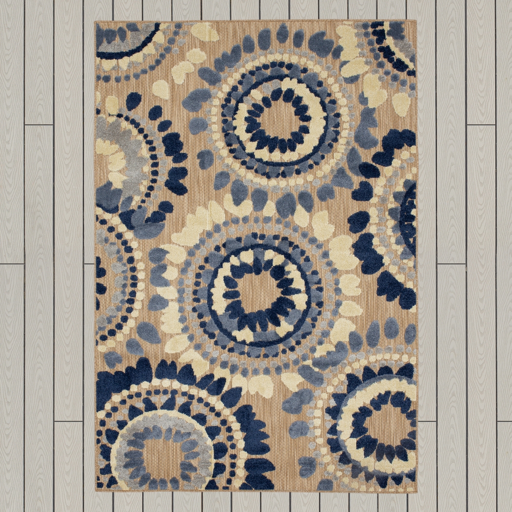 Ponsard Coast Blue 7'10 x 10' Indoor/Outdoor Rug - Thumbnail - Image 8