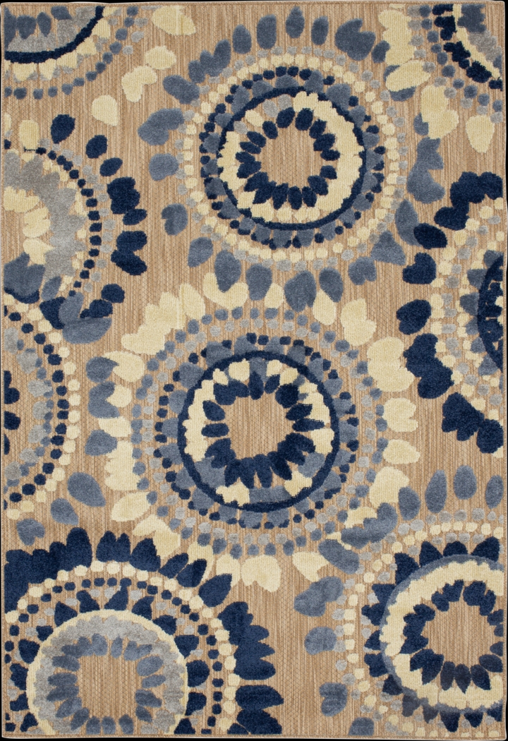 Ponsard Coast Blue 7'10 x 10' Indoor/Outdoor Rug - Thumbnail - Image 1