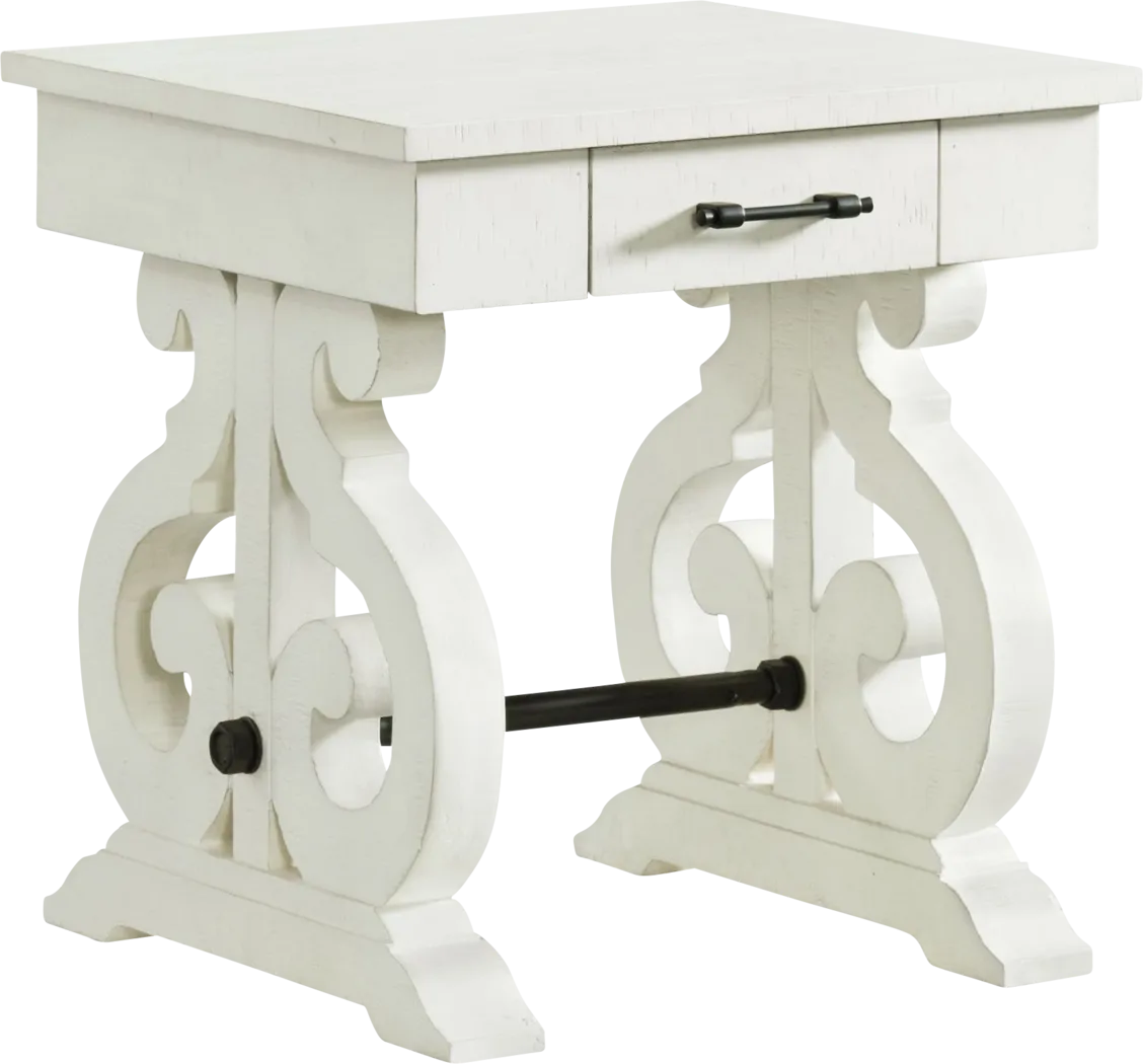 Pontotoc White End Table - Thumbnail - Image 1