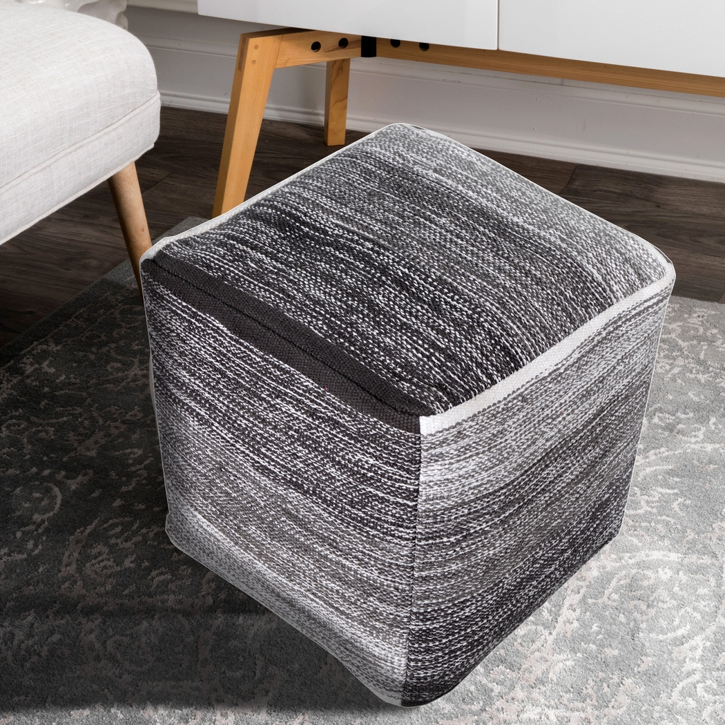 Dovepost Gray Pouf - Thumbnail - Image 3