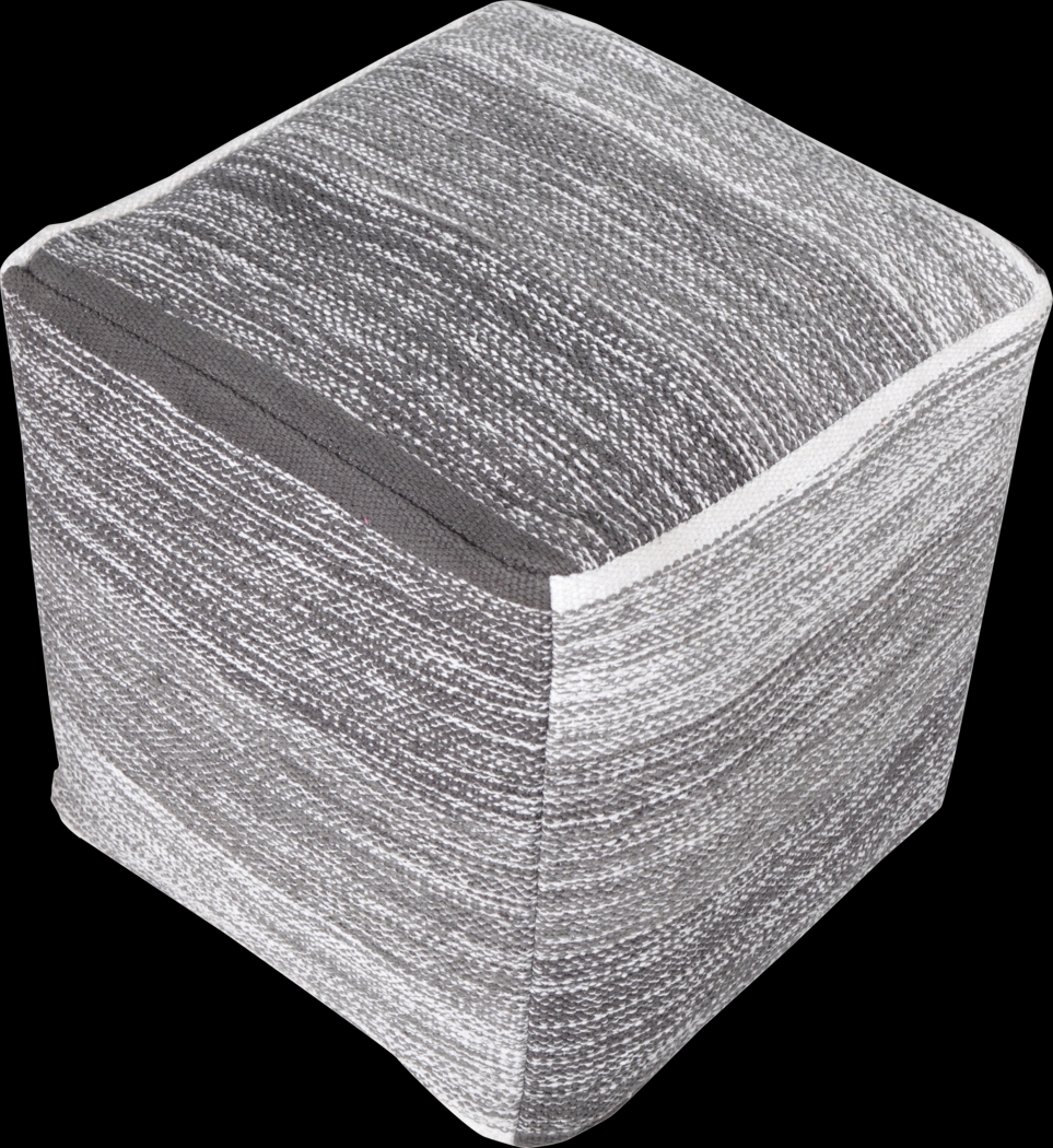Dovepost Gray Pouf - Thumbnail - Image 1