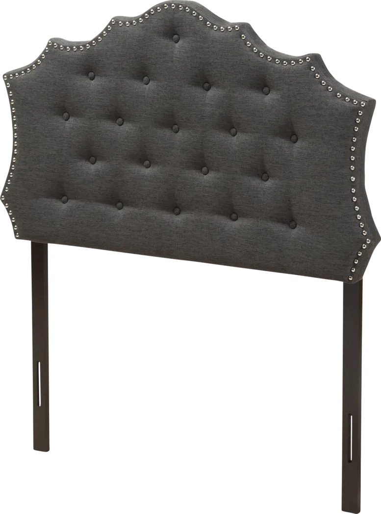 Poppleton Charcoal Full Upholstered Headboard - Thumbnail - Image 3