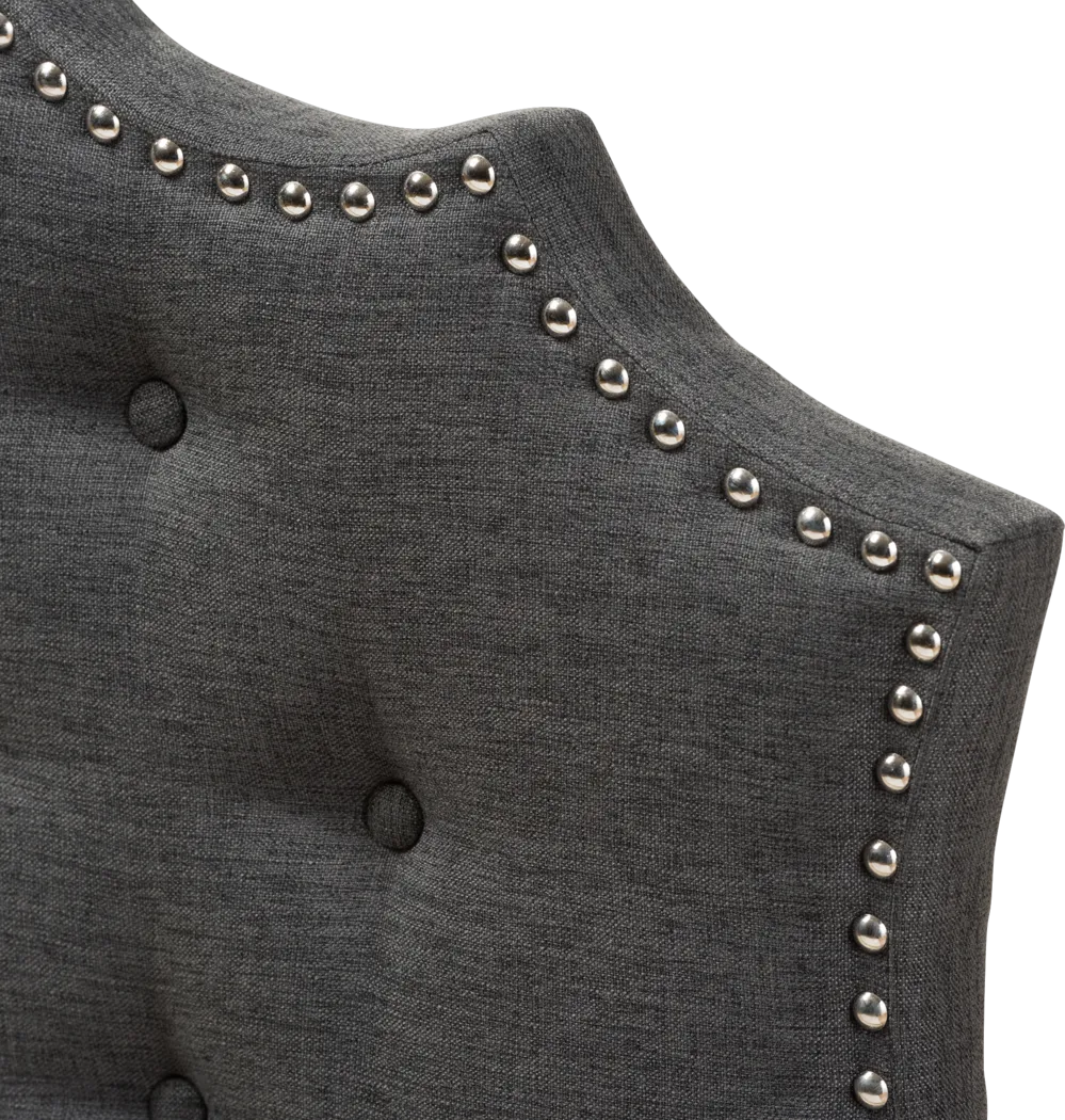 Poppleton Charcoal Full Upholstered Headboard - Thumbnail - Image 4