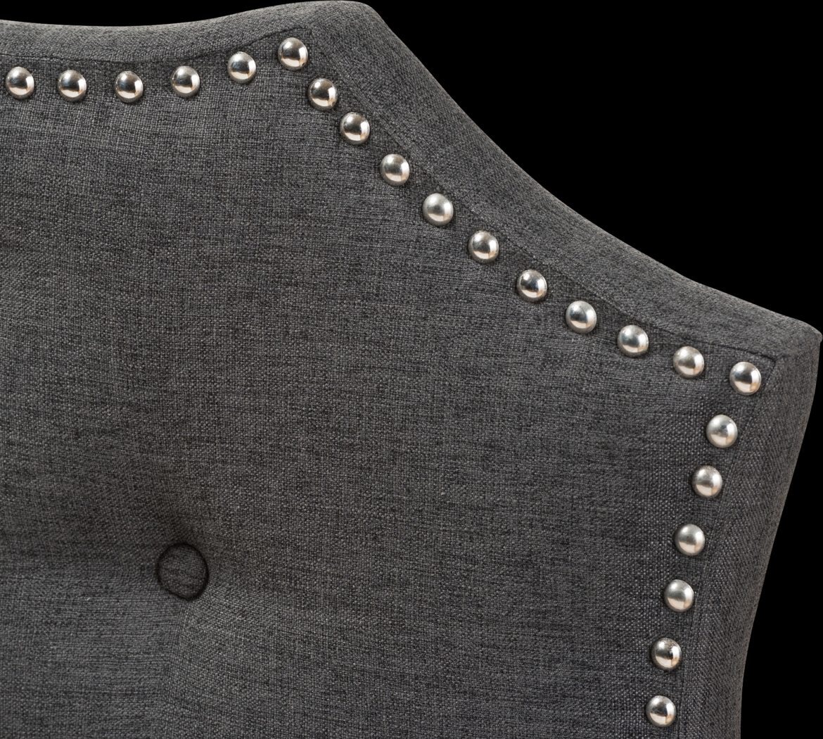 Poppleton Charcoal Queen Upholstered Headboard - Thumbnail - Image 4