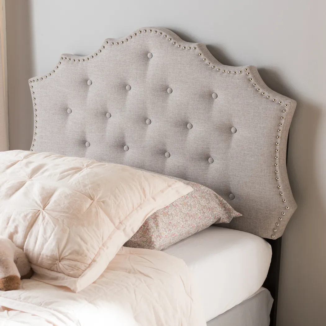 Poppleton Gray Full Upholstered Headboard - Thumbnail - Image 2