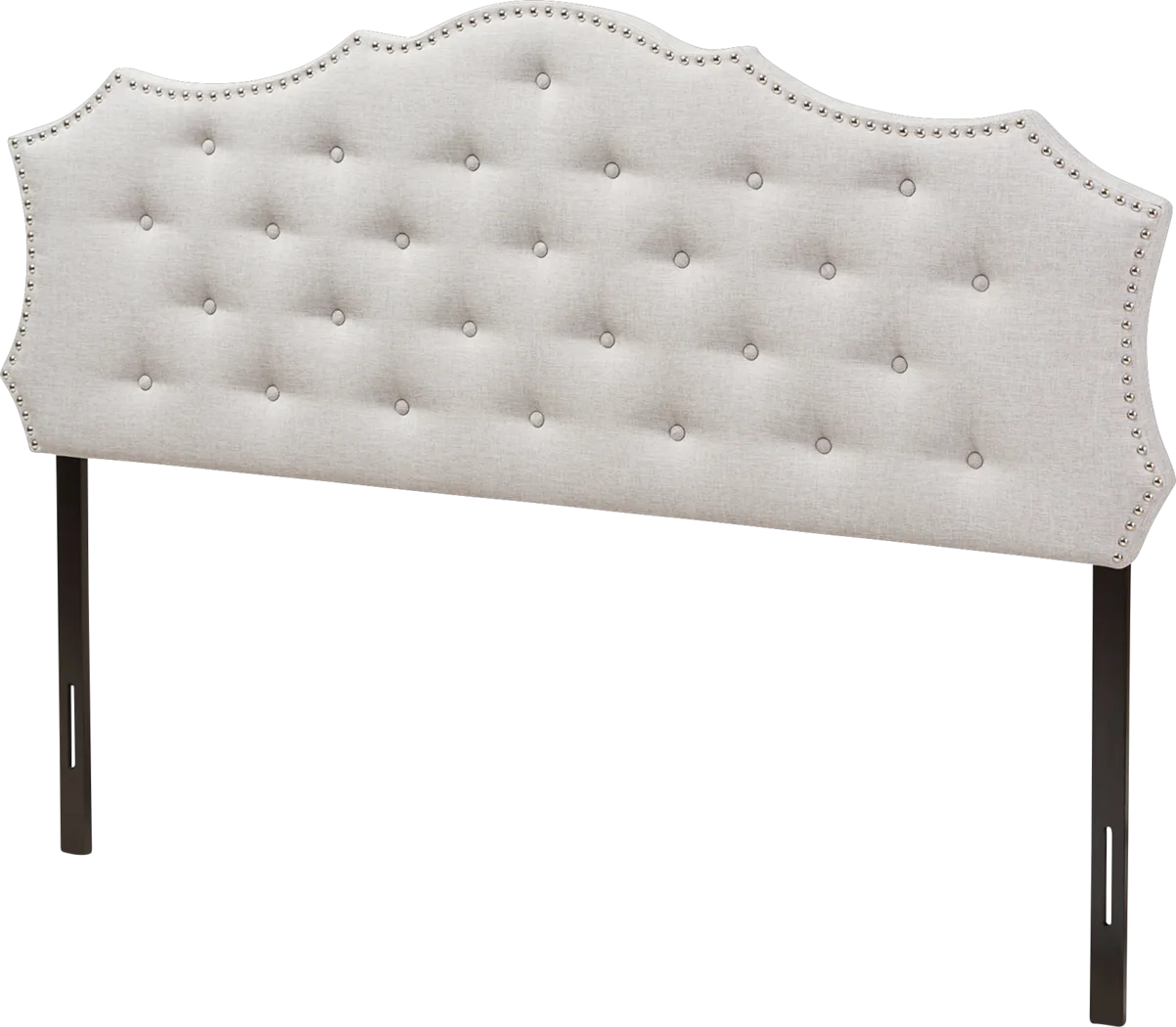 Poppleton Gray King Upholstered Headboard - Thumbnail - Image 3