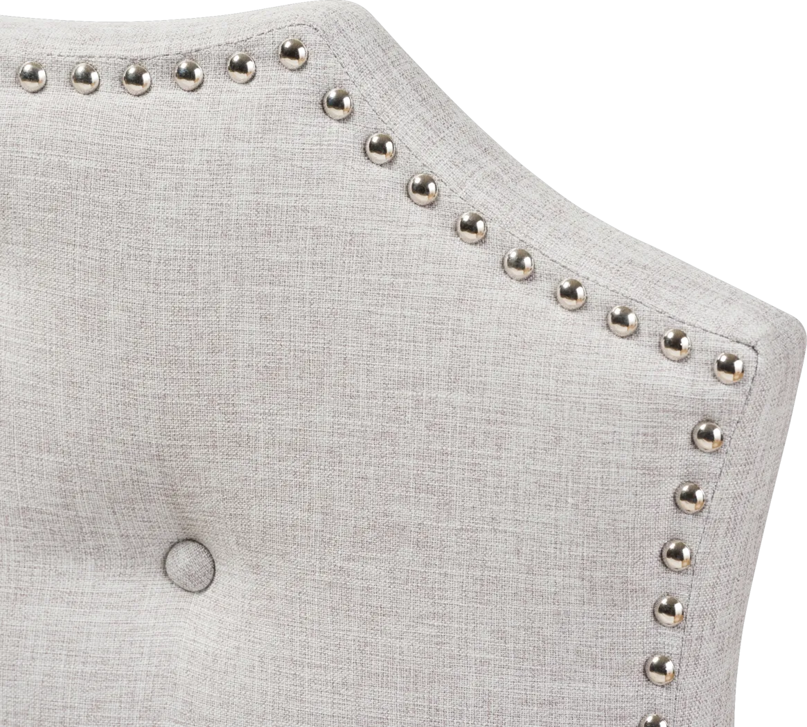 Poppleton Gray King Upholstered Headboard - Thumbnail - Image 4