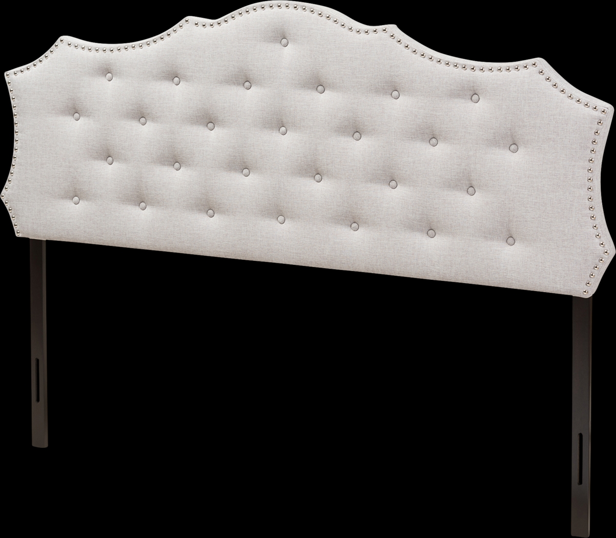 Poppleton Gray Queen Upholstered Headboard - Thumbnail - Image 3