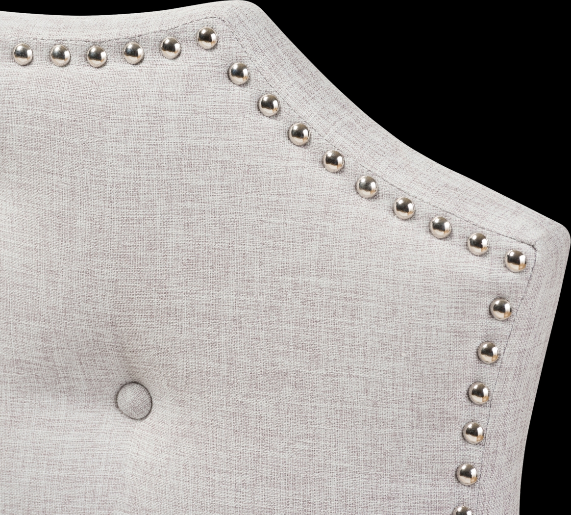 Poppleton Gray Queen Upholstered Headboard - Thumbnail - Image 4