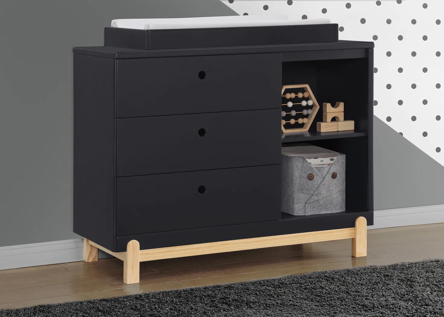 Kids Poppy Gray Dresser - Thumbnail - Image 2