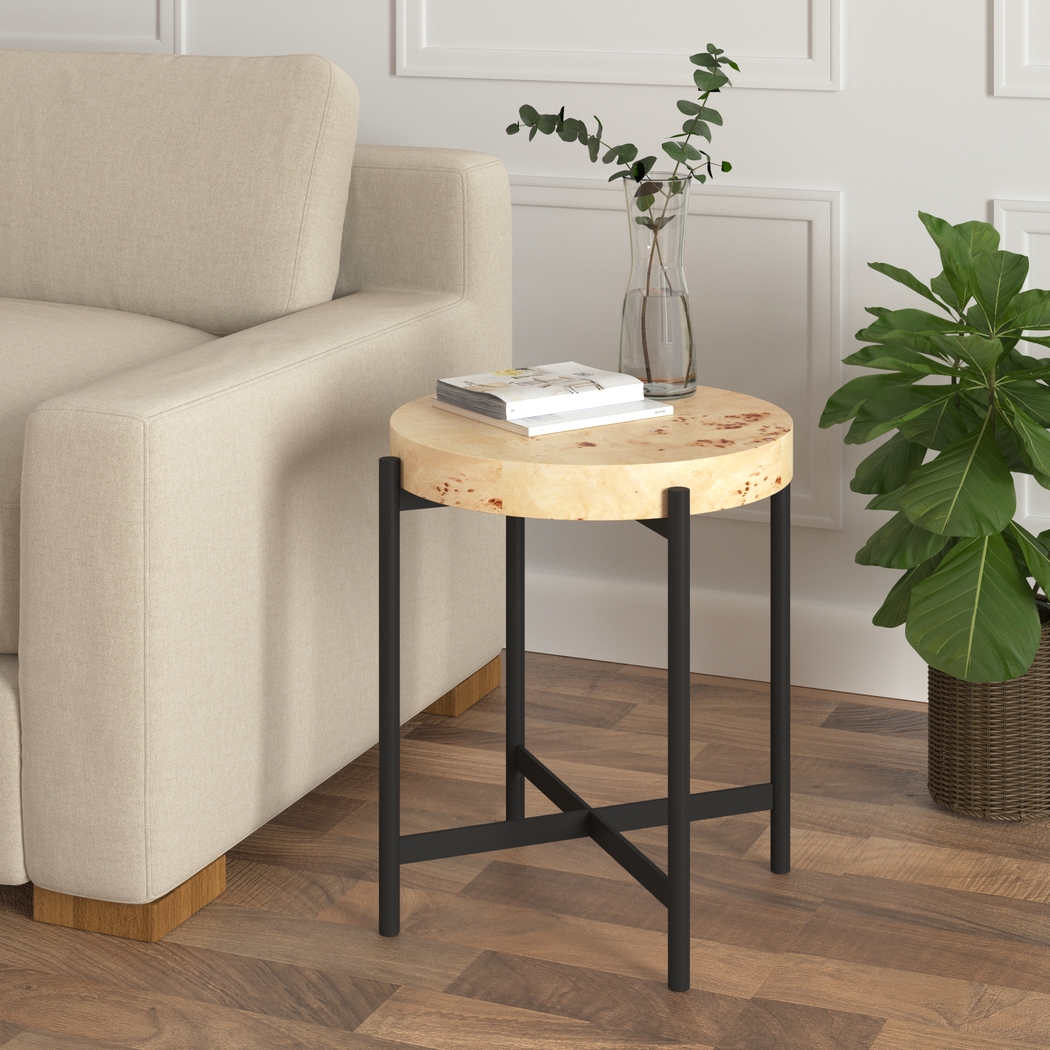 Poreile Natural Accent Table - Thumbnail - Image 2