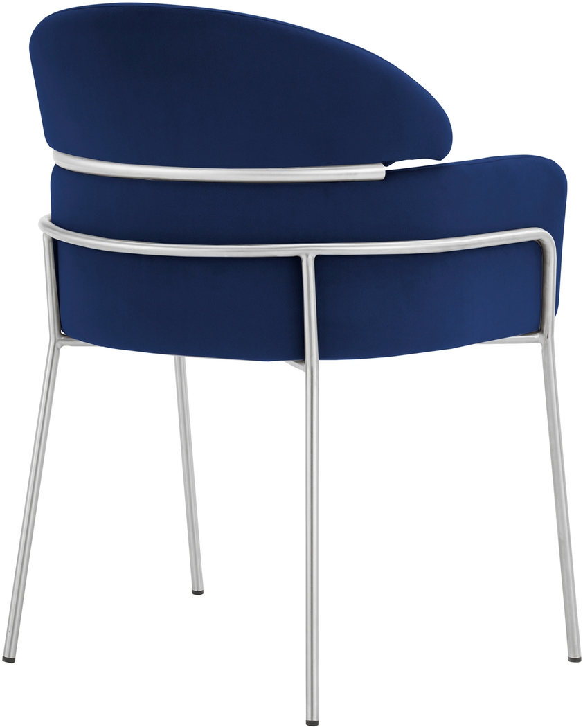 Portalane Dark Blue Dining Chair, Set of 2 - Thumbnail - Image 3