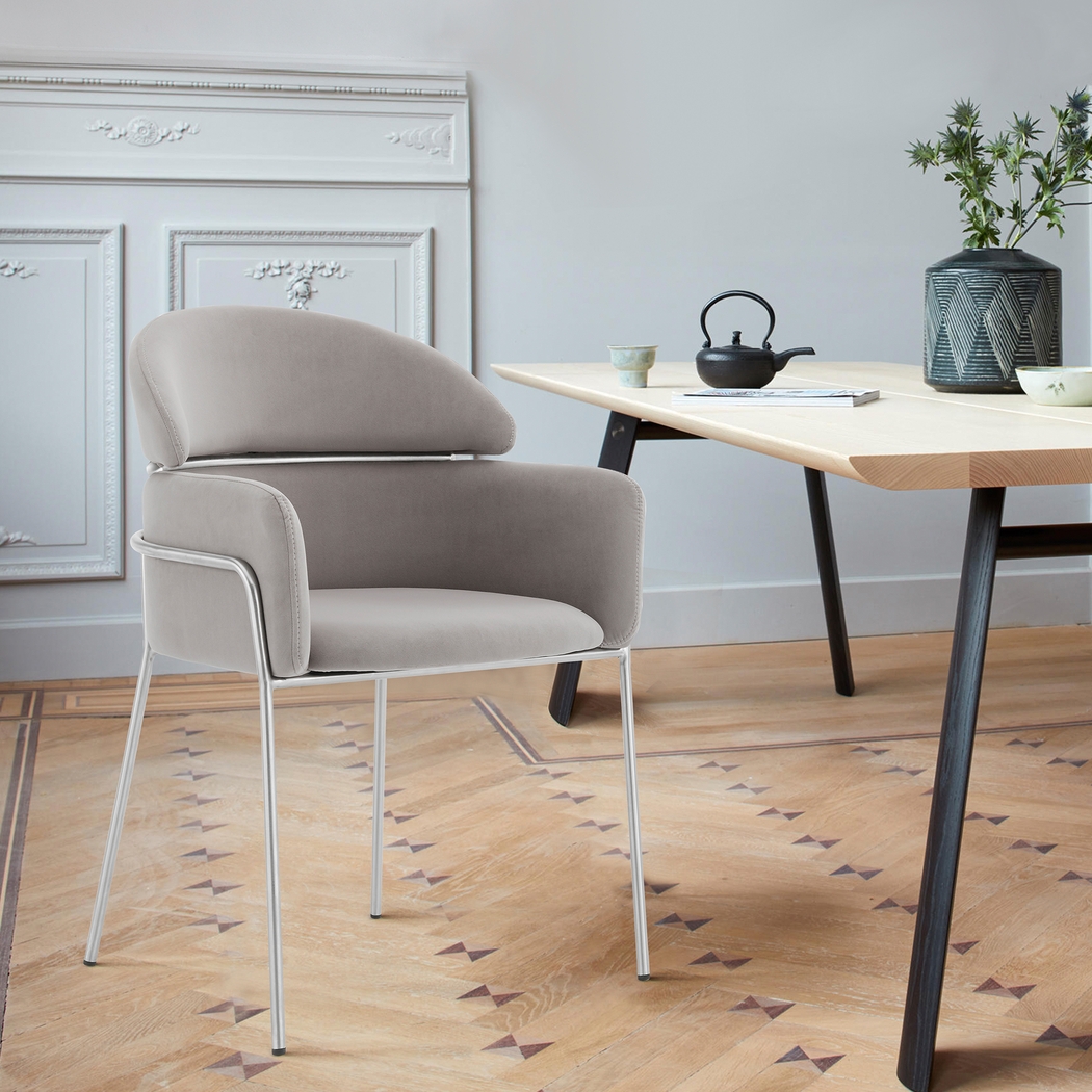 Portalane Gray Dining Chair, Set of 2 - Thumbnail - Image 6