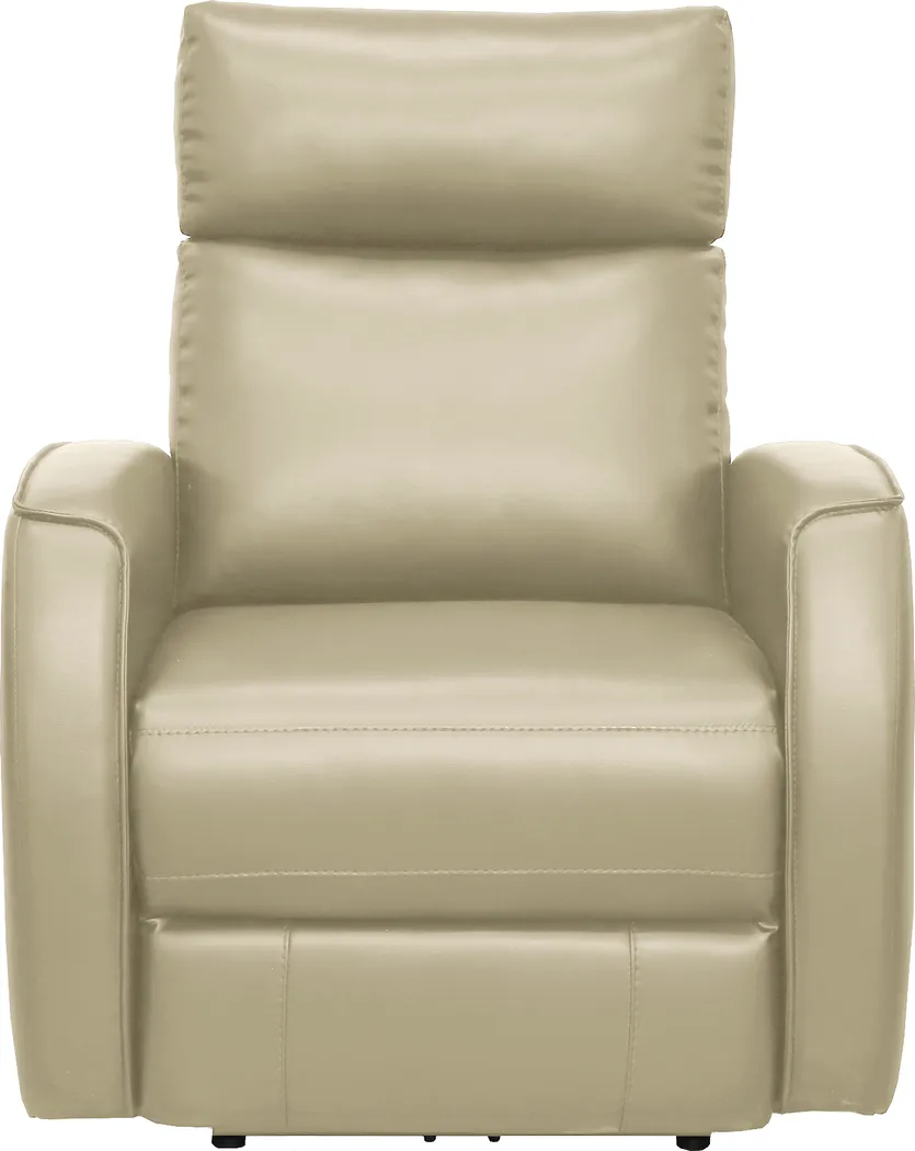 Porter Lane Beige Dual Power Recliner - Thumbnail - Image 1