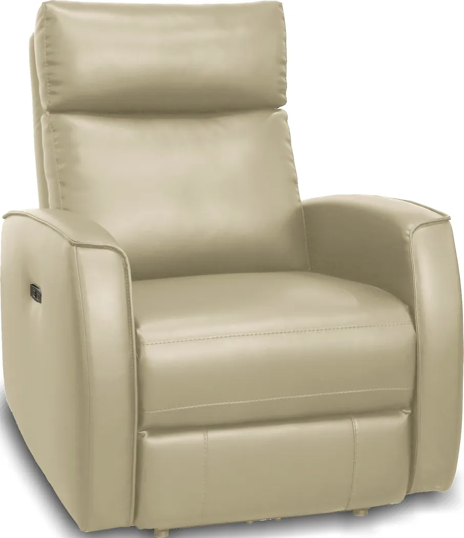 Porter Lane Beige Dual Power Recliner - Thumbnail - Image 2