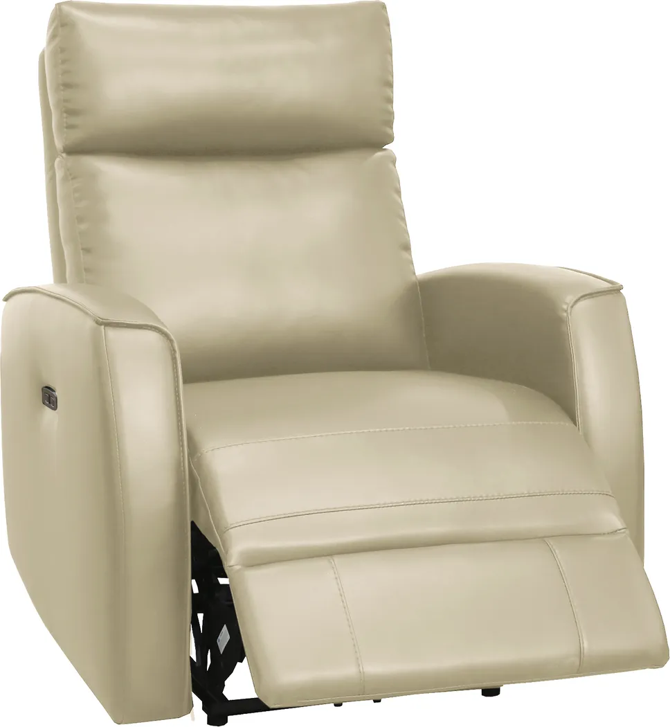 Porter Lane Beige Dual Power Recliner - Thumbnail - Image 3