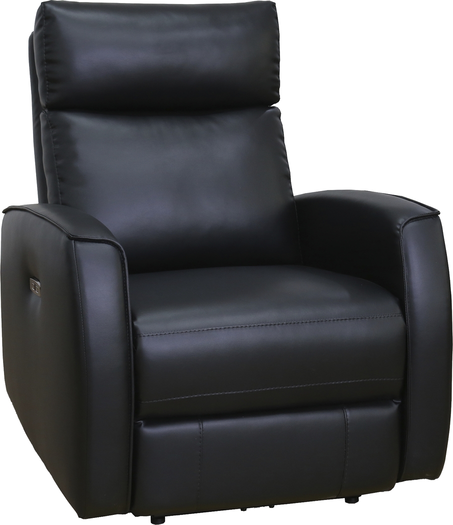 Porter Lane Black Dual Power Recliner - Thumbnail - Image 2