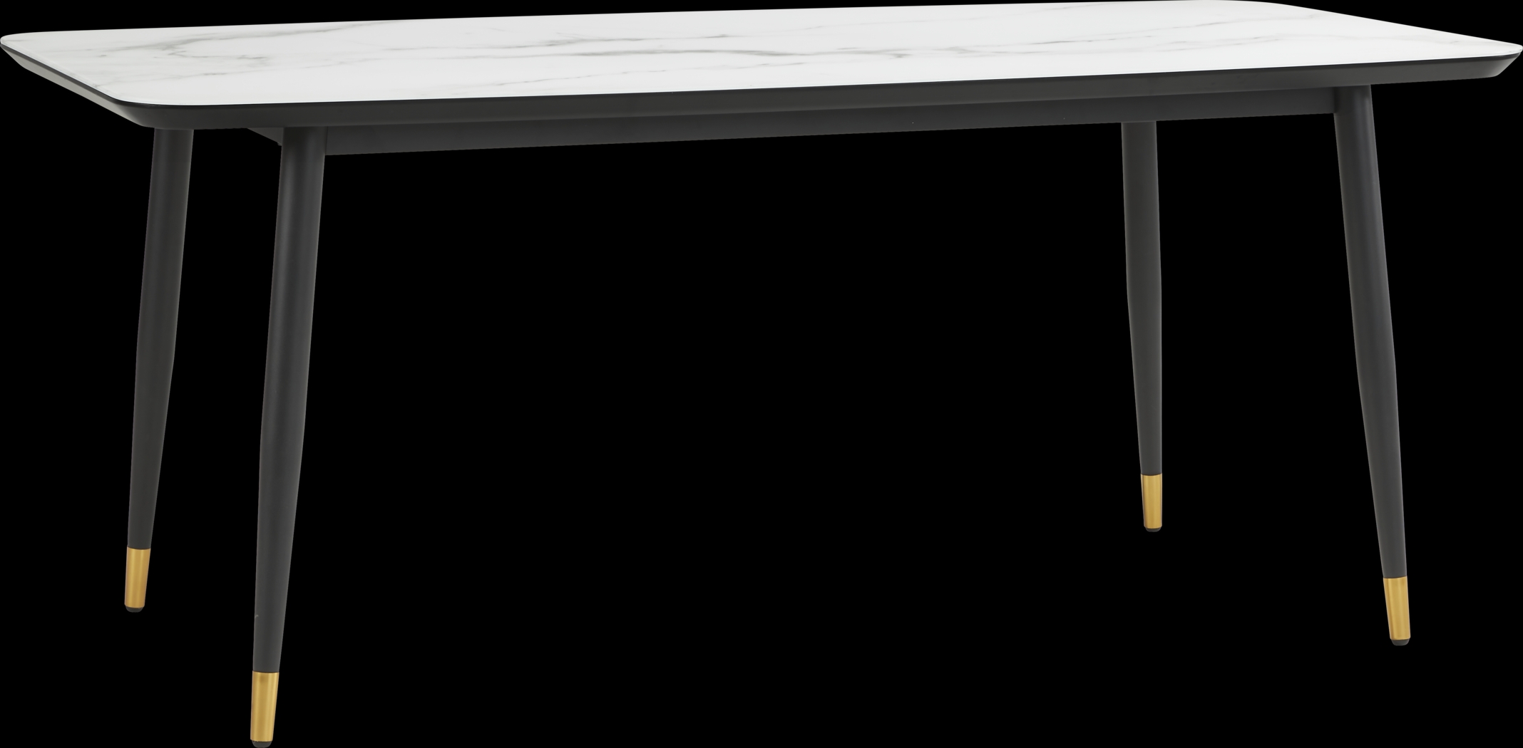 Portland Square White Rectangle Dining Table - Thumbnail - Image 1