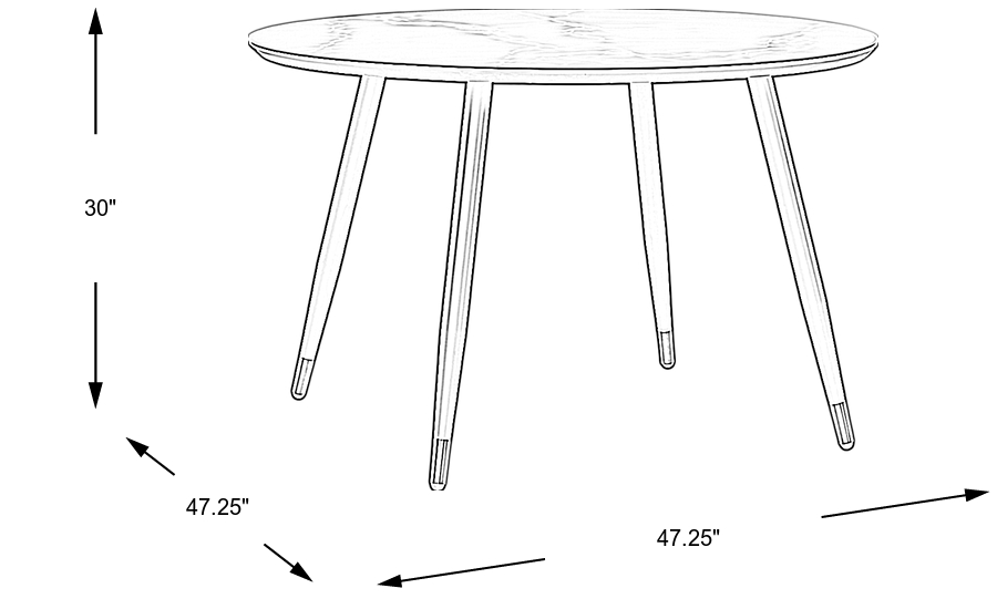 Dimension Image. Please refer to the Dimension Tab on this page for dimension details.