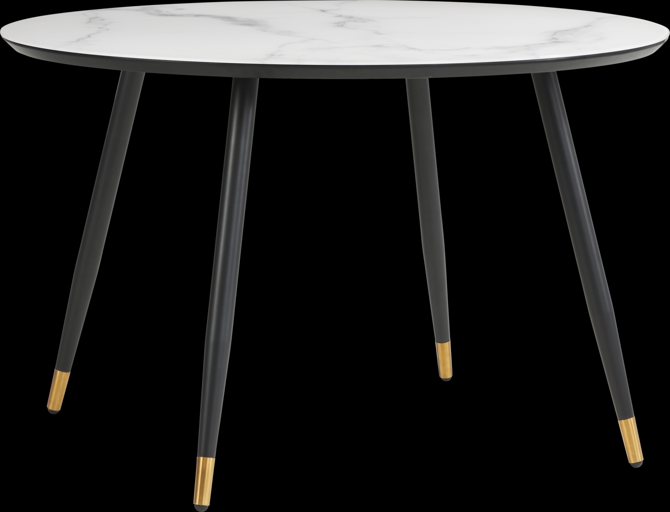 Portland Square White Round Dining Table - Thumbnail - Image 1