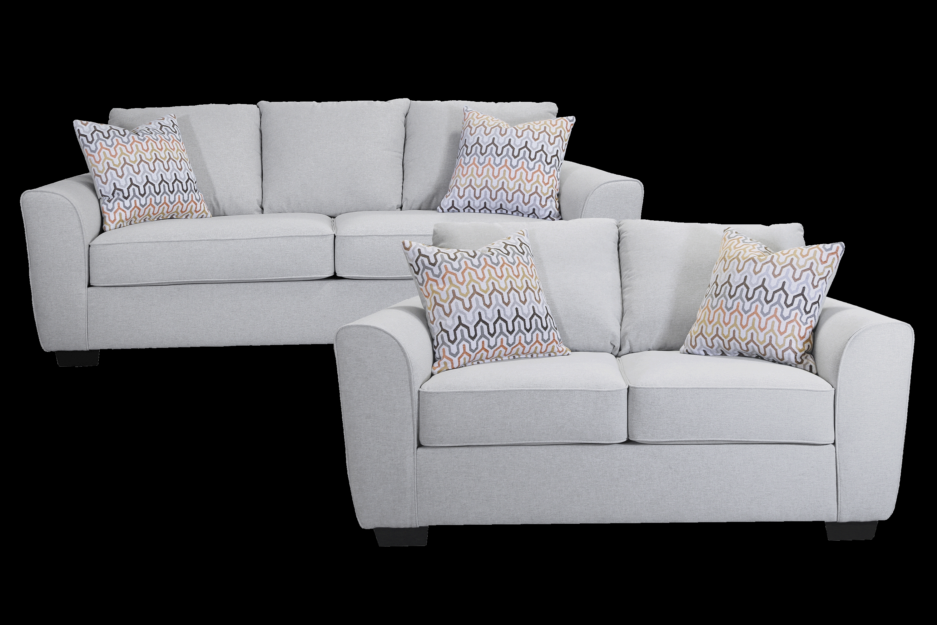 Portman Gray Loveseat - Thumbnail - Image 2