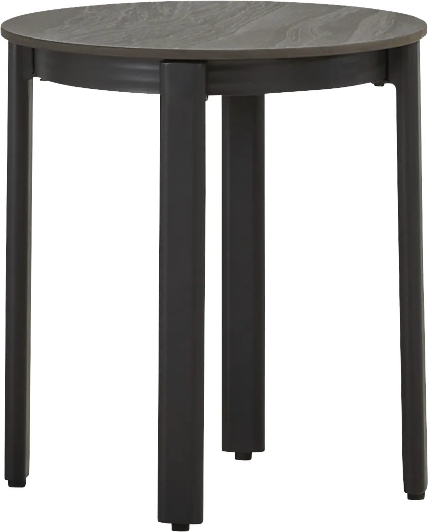 Porto Black Outdoor End Table - Thumbnail - Image 1
