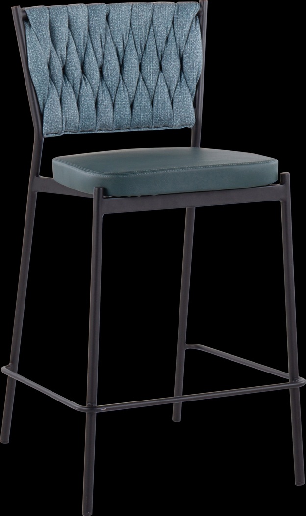 Portola Gem Green Counter Height Stool, Set of 2 - Thumbnail - Image 2