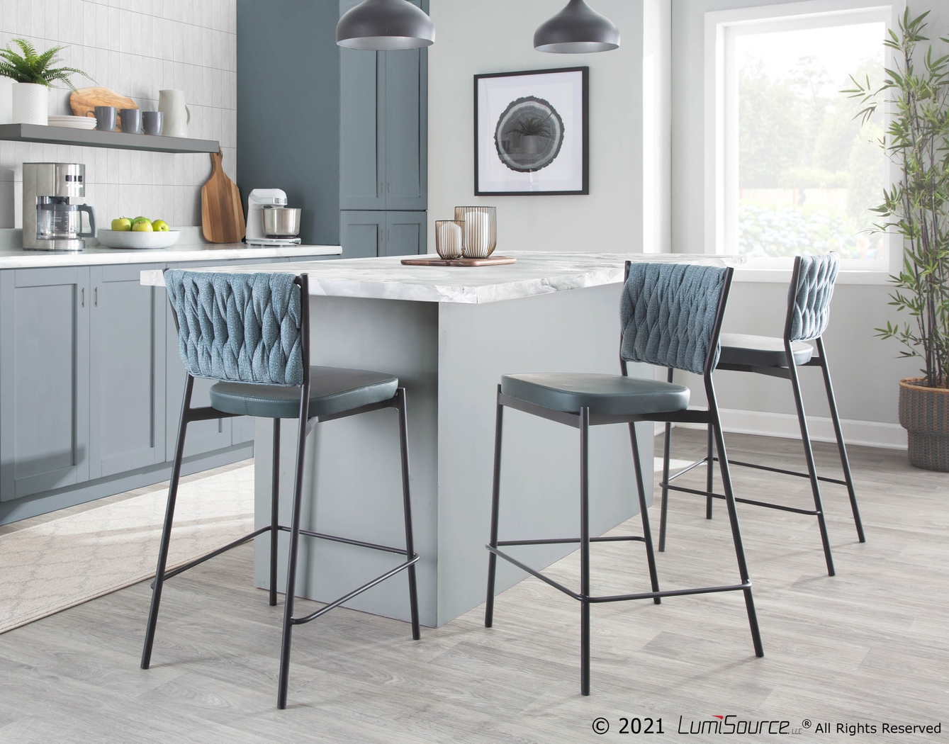 Portola Gem Green Counter Height Stool, Set of 2 - Thumbnail - Image 9