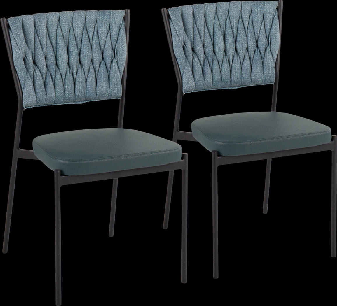 Portola Gem Green Side Chair, Set of 2 - Thumbnail - Image 1