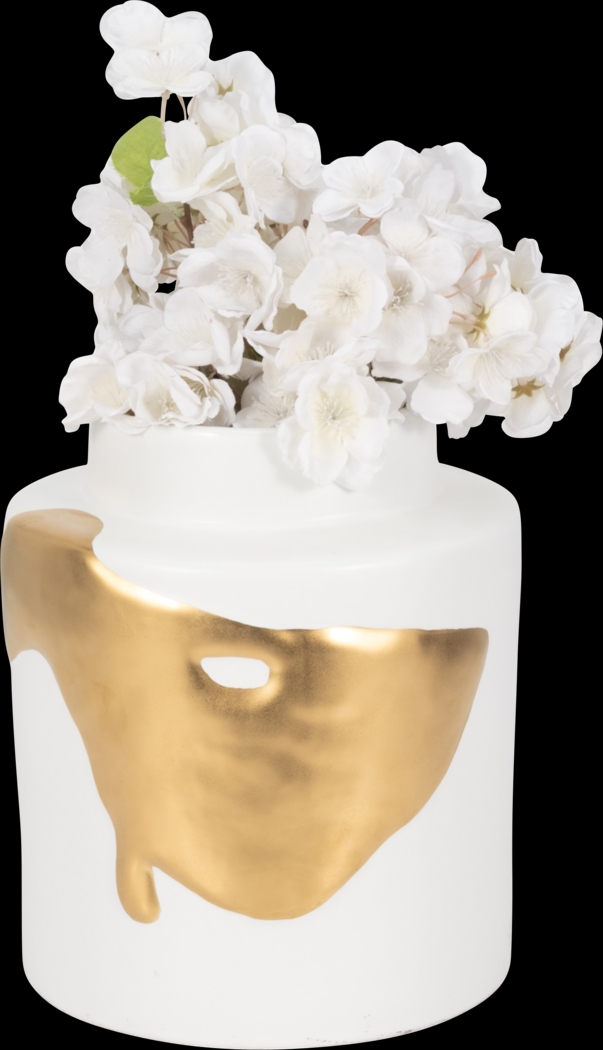 Portolaa White 10 in. Vase - Thumbnail - Image 3