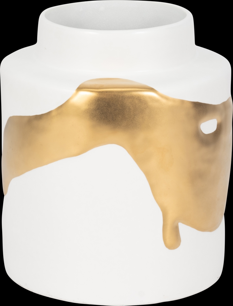 Portolaa White 10 in. Vase - Thumbnail - Image 4