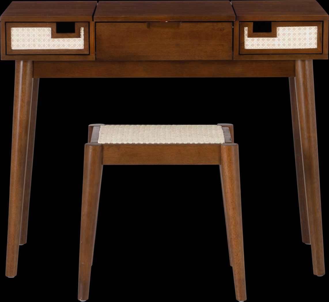Portsher Walnut Vanity Set - Thumbnail - Image 12