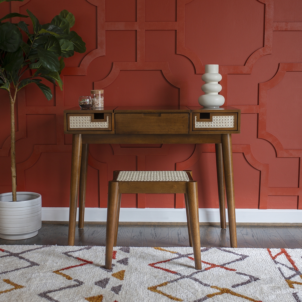 Portsher Walnut Vanity Set - Thumbnail - Image 5