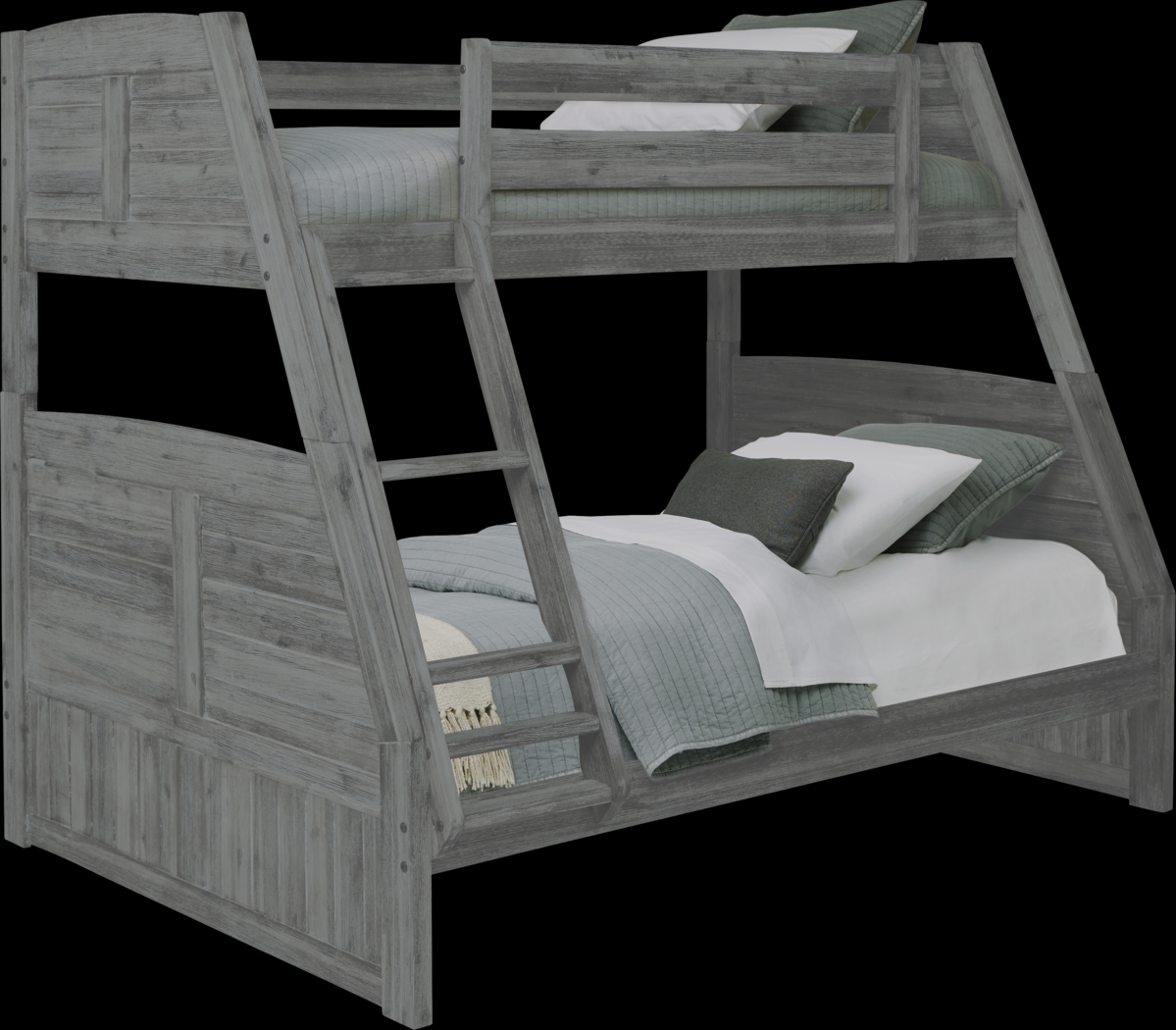 Portside Gray Twin/Full Bunk Bed - Thumbnail - Image 1