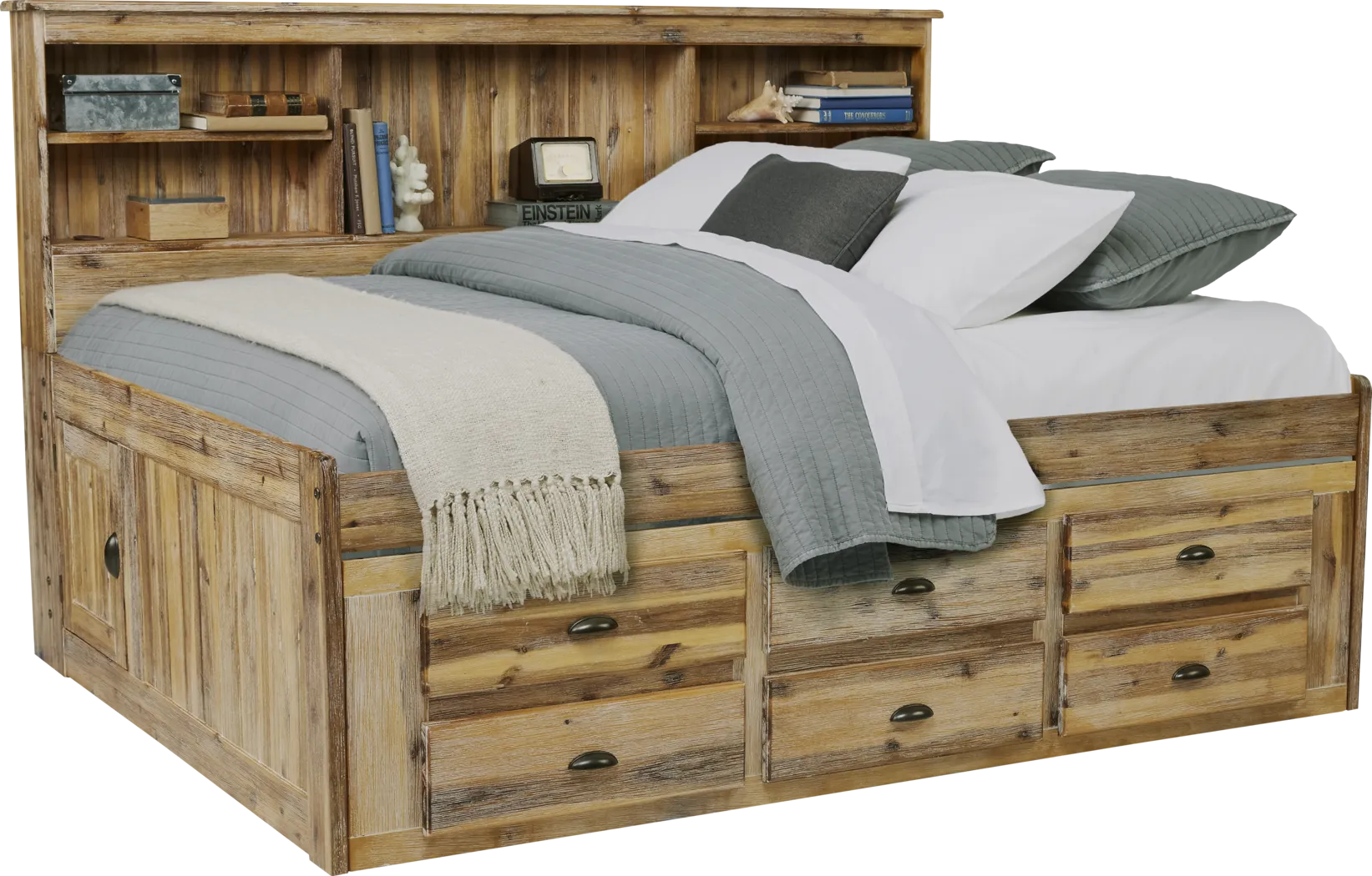 Portside Sand 3 Pc Full Daybed Bed with Storage - Thumbnail - Image 1