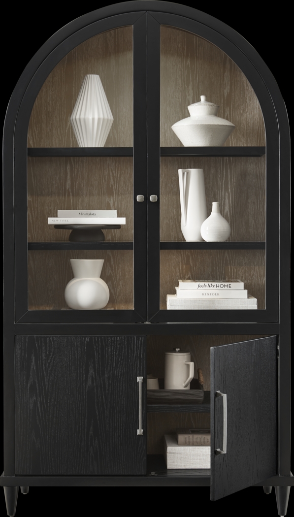 Portsmouth Black China Cabinet - Thumbnail - Image 2
