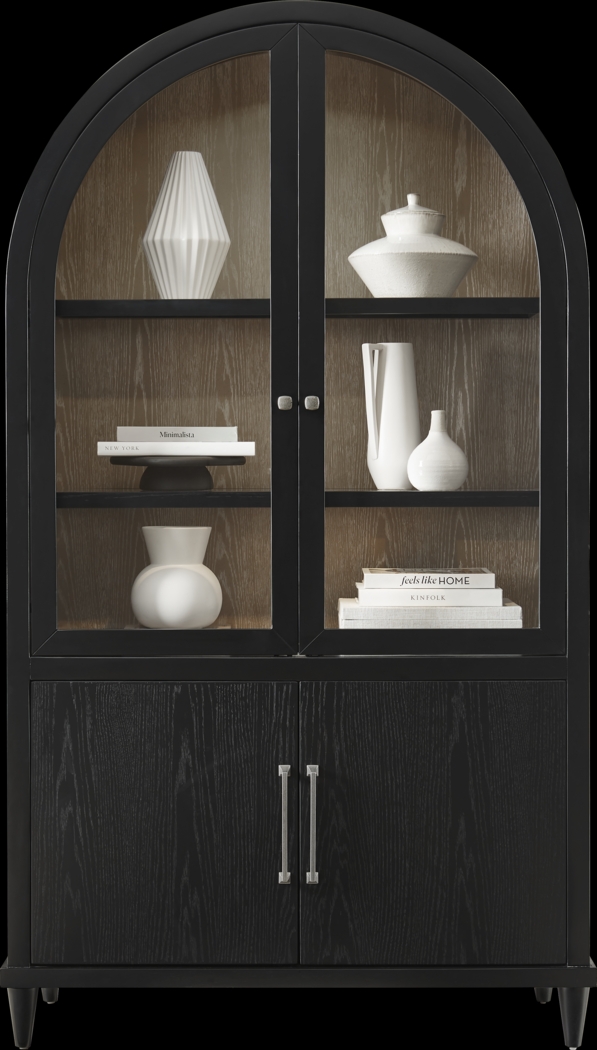 Portsmouth Black China Cabinet - Thumbnail - Image 3
