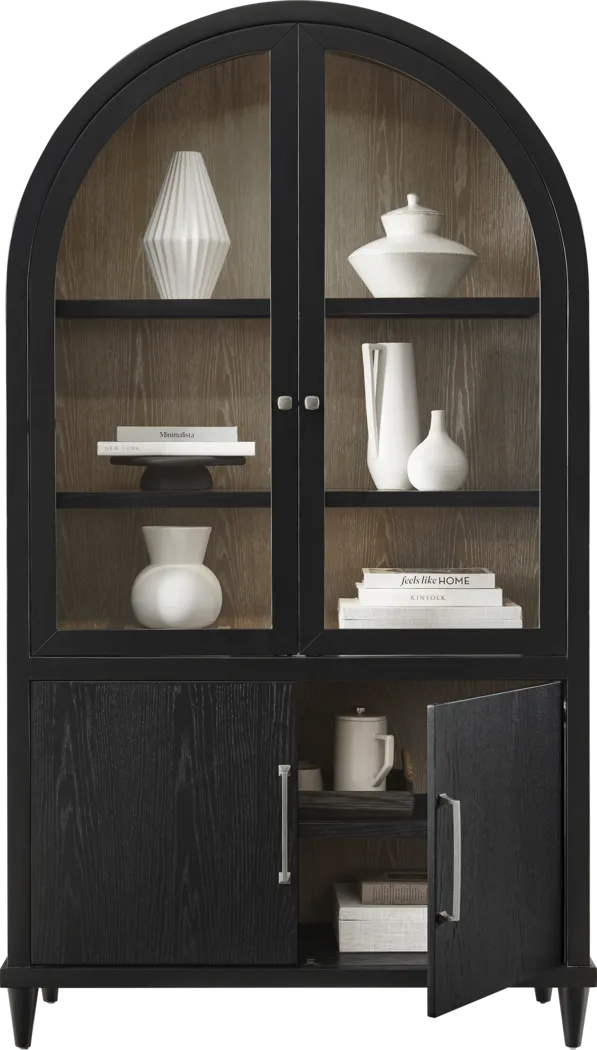Portsmouth Black China Cabinet - Thumbnail - Image 2