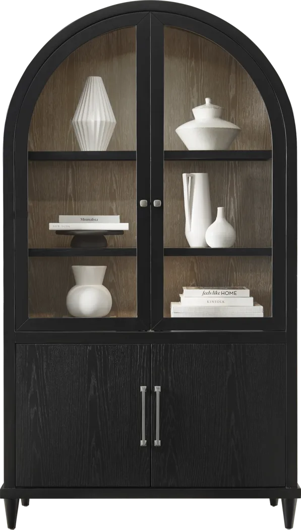Portsmouth Black China Cabinet - Thumbnail - Image 3