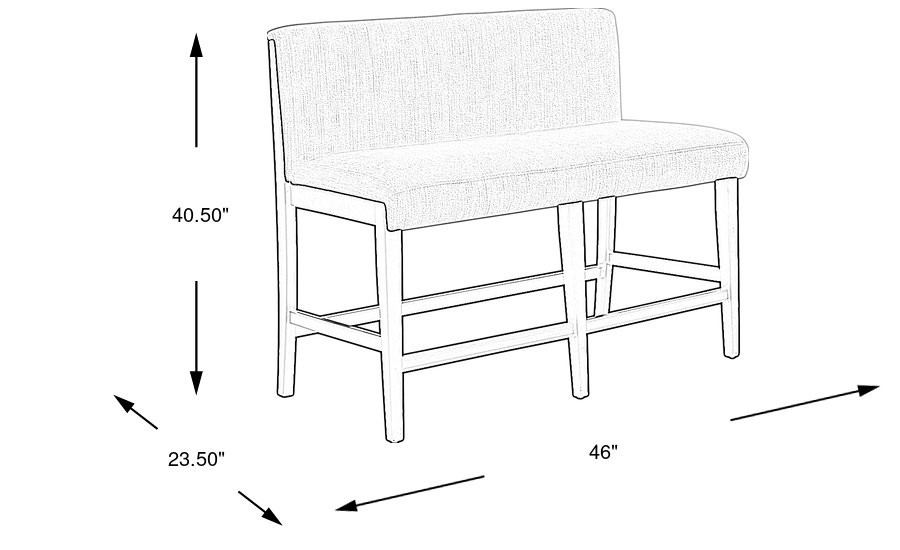Dimension Image. Please refer to the Dimension Tab on this page for dimension details.