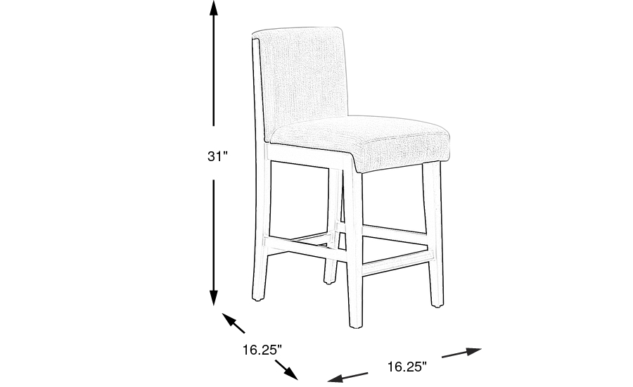 Dimension Image. Please refer to the Dimension Tab on this page for dimension details.