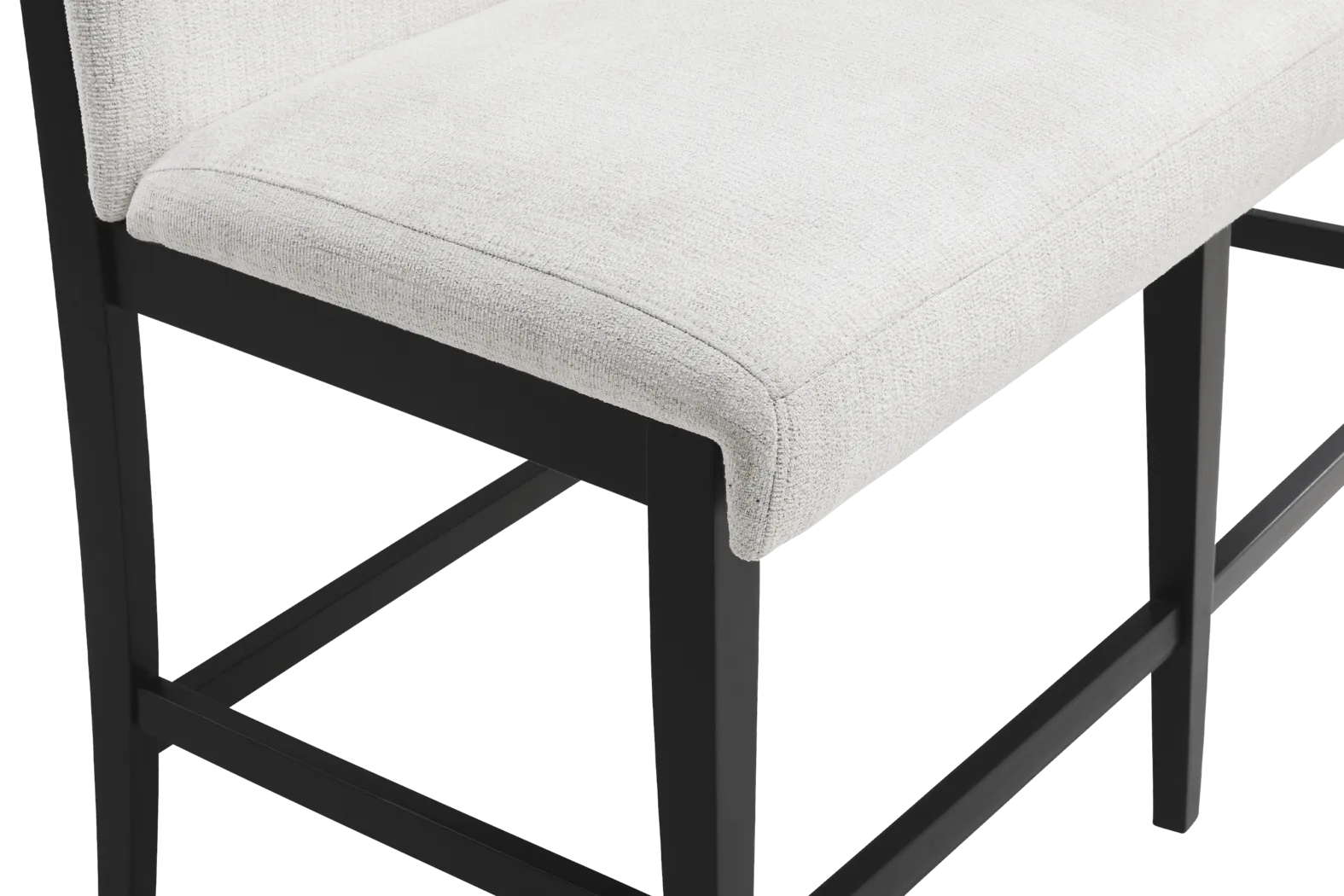 Portsmouth Natural 6 Pc Counter Height Dining Room with Black Stools and Bench - Thumbnail - Image 6