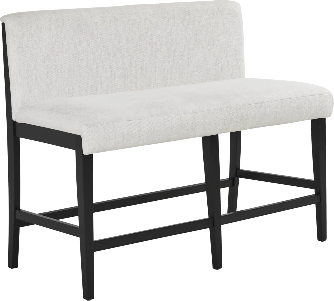 Portsmouth Natural 6 Pc Counter Height Dining Room with Black Stools and Bench - Thumbnail - Image 4