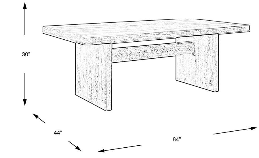 Dimension Image. Please refer to the Dimension Tab on this page for dimension details.
