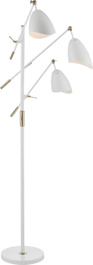 Posey Place White Floor Lamp - Thumbnail - Image 5