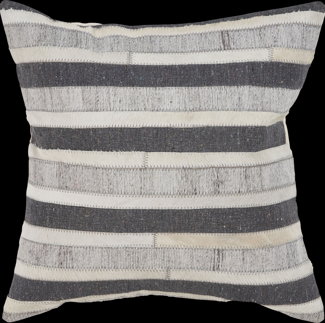 Posieten Gray Throw Pillow - Thumbnail - Image 1