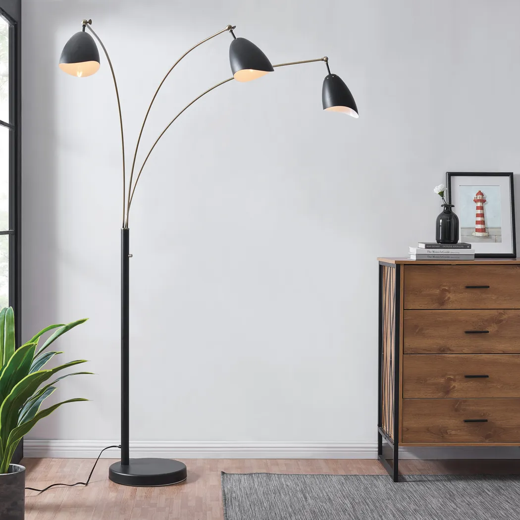 Possee Place Black Floor Lamp - Thumbnail - Image 3