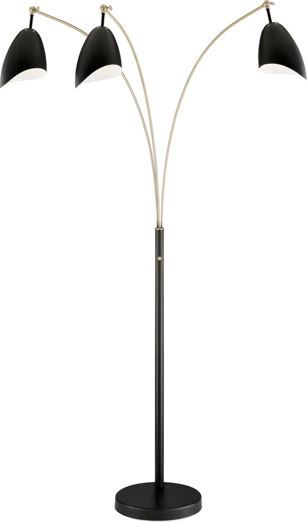 Possee Place Black Floor Lamp - Thumbnail - Image 1